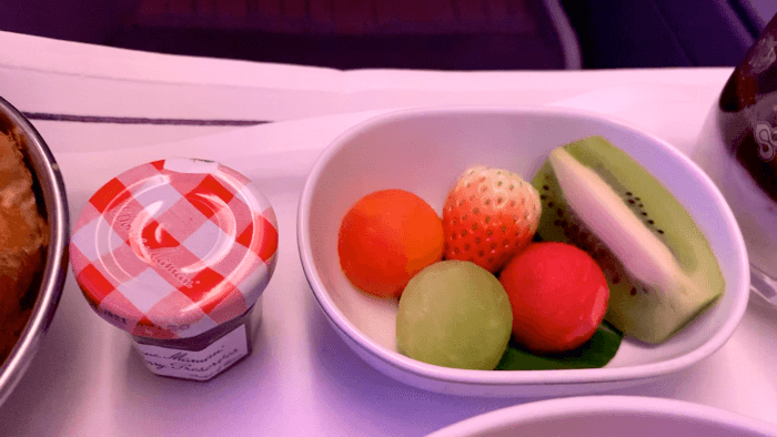 อาหารบนเครื่อง Business class การบินไทย
