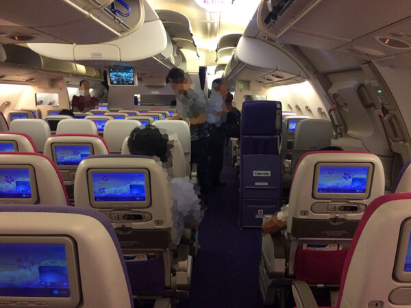 ที่นั่ง รีวิวการบินไทยA380